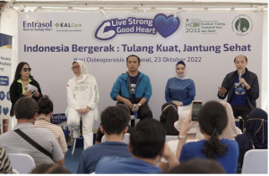 Hari Osteoporosis Nasional (HON) 2022 ENTRASOL Menggandeng PERWATUSI Ajak Indonesia Bergerak Agar Tulang Kuat dan Jantung Sehat